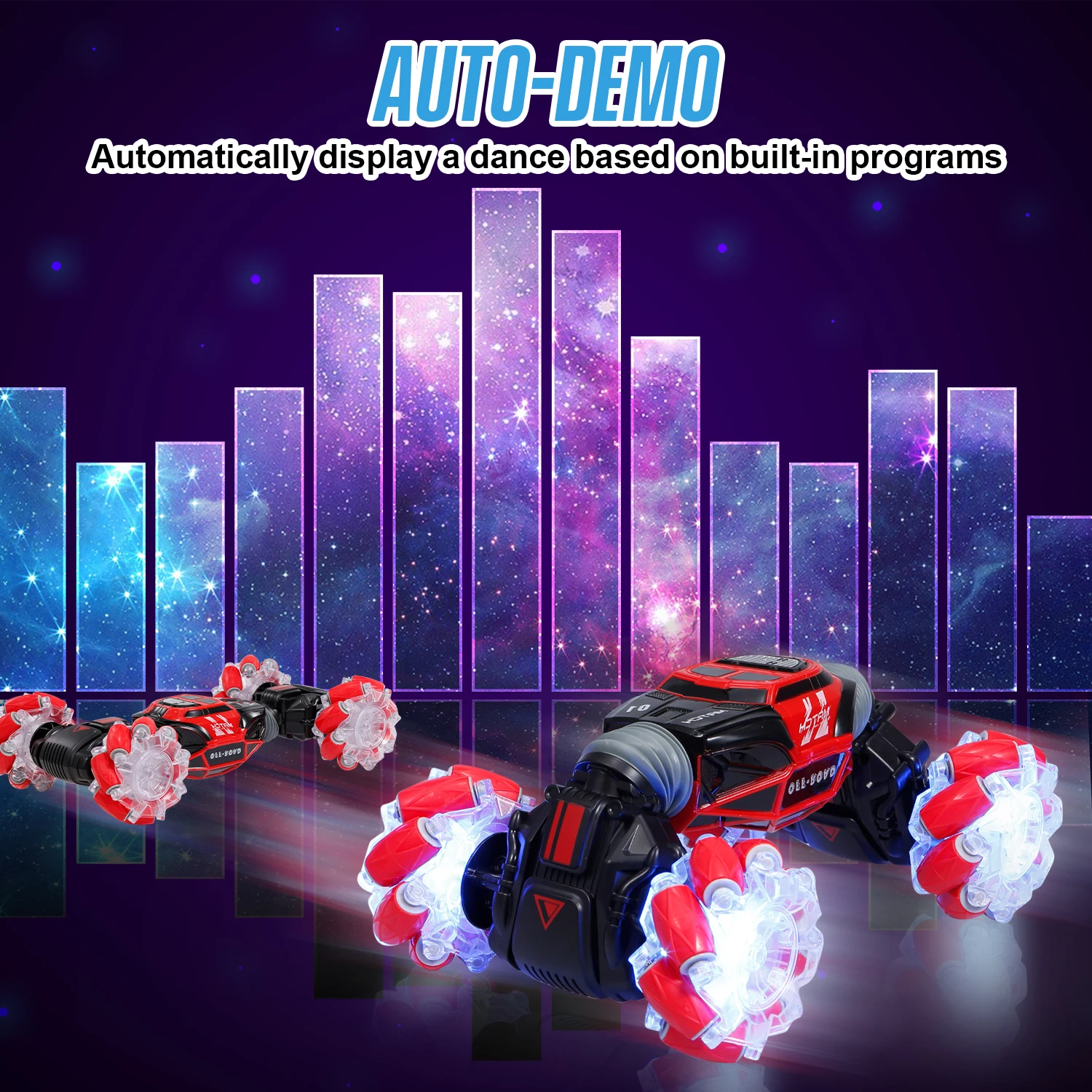 GoolRC 4WD RC трюк автомобиль часы Датчик жестов управление деформируемый электрический RC Дрифт автомобиль трансформатор автомобиль игрушка для ребенка с светодиодный светильник
