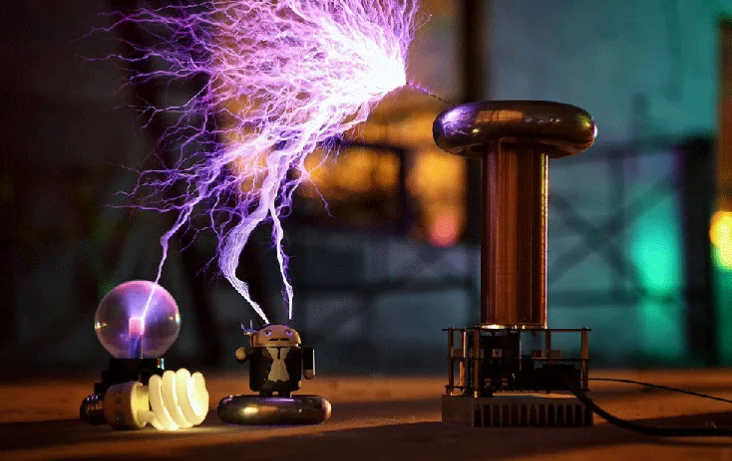 Tesla катушка искусственная молния производитель музыка Tesla катушка SSTC Tesla Lightning Storm