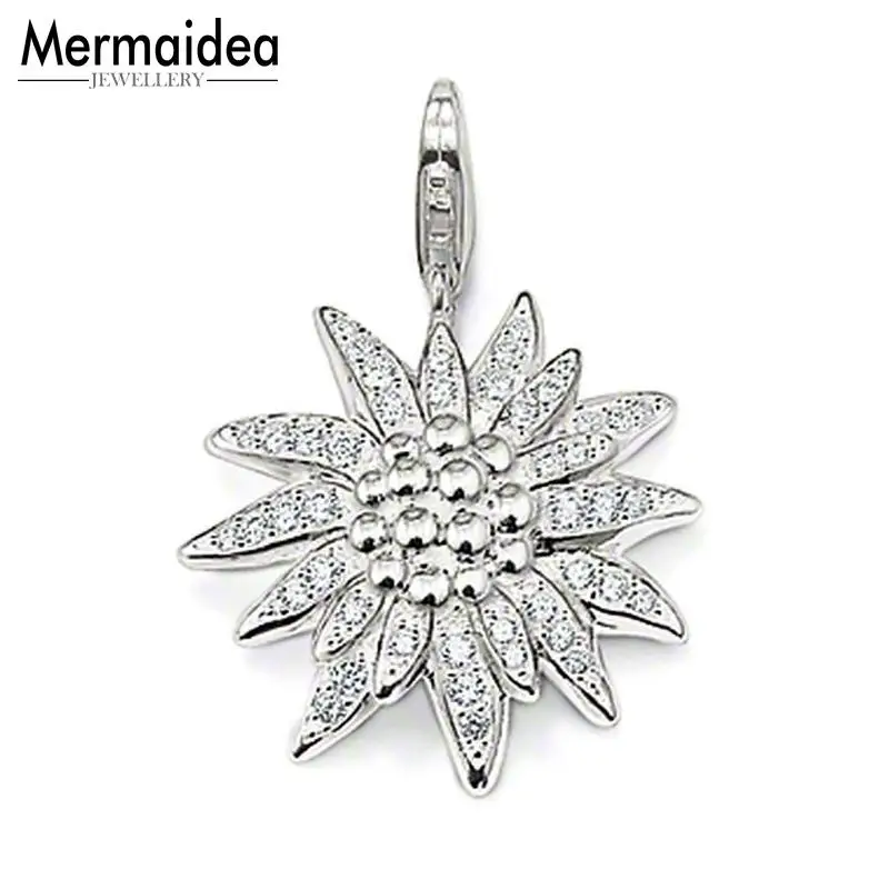 Кулон Edelweiss 2020 посеребренный Модный Ювелирный Стиль Bijoux Ожерелье трендовые