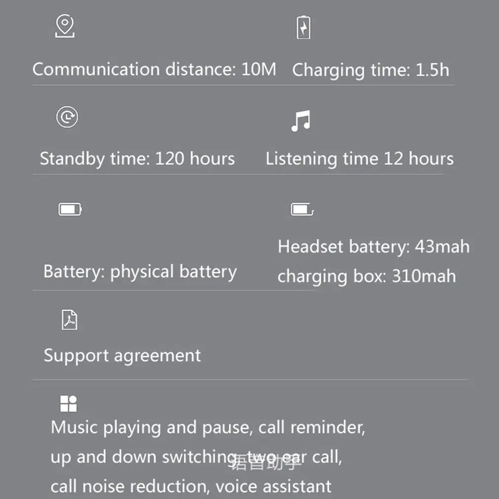 A6x Bluetooth 5 0 наушники отпечатков пальцев Сенсорный экран HD стерео беспроводные с