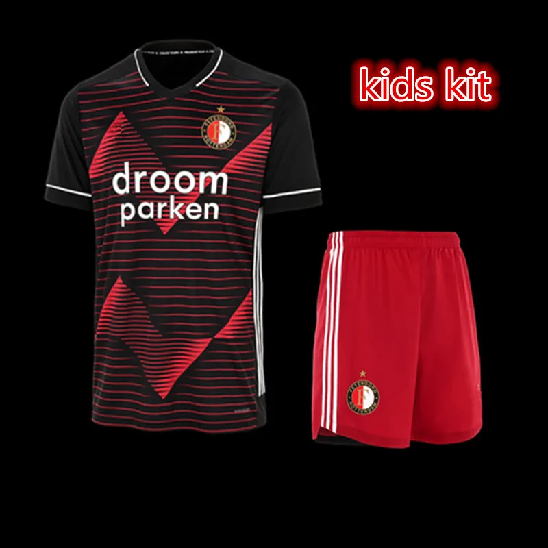 

new away kids kit Top Quality 2021 2022 FeyenoordES shirt PERSIE BERGHUIS VILHENA JORGENSEN LARSSON Larsson 21-22 child shirt