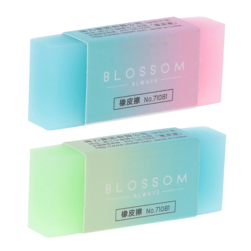 

Cute Jelly Colored Pencil Rubber Eraser Professional Soft Durable Flexible Cube Office Erasers for School Student Kids