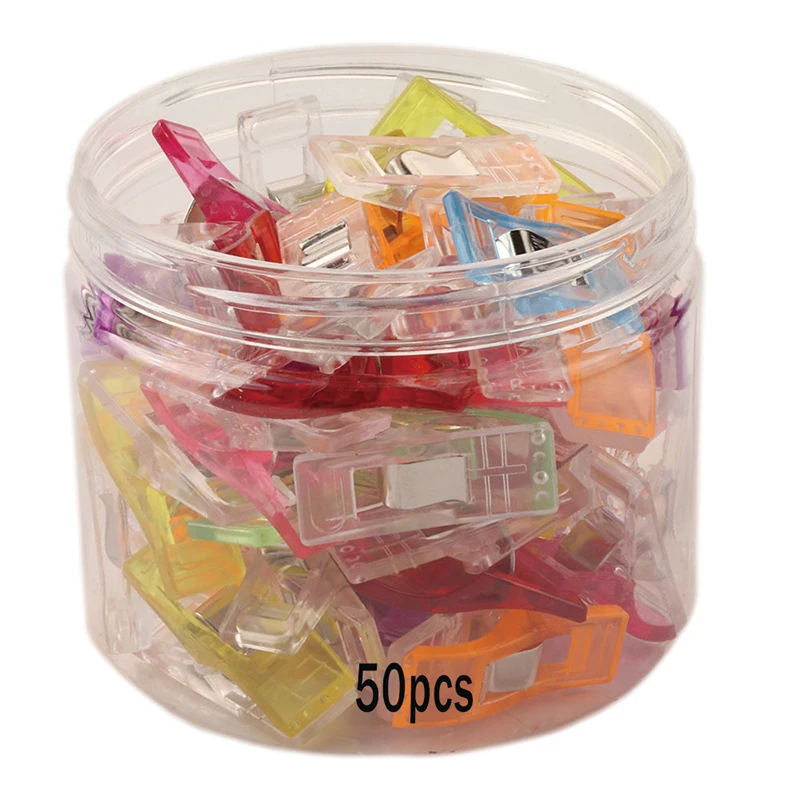 50 шт. зажимы для шитья волшебные сделай сам ремесла пластиковые Цветные