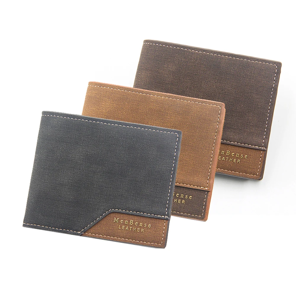 Кожаные тонкие кошельки Мини держатель для карт мужские сумка денег Мужская