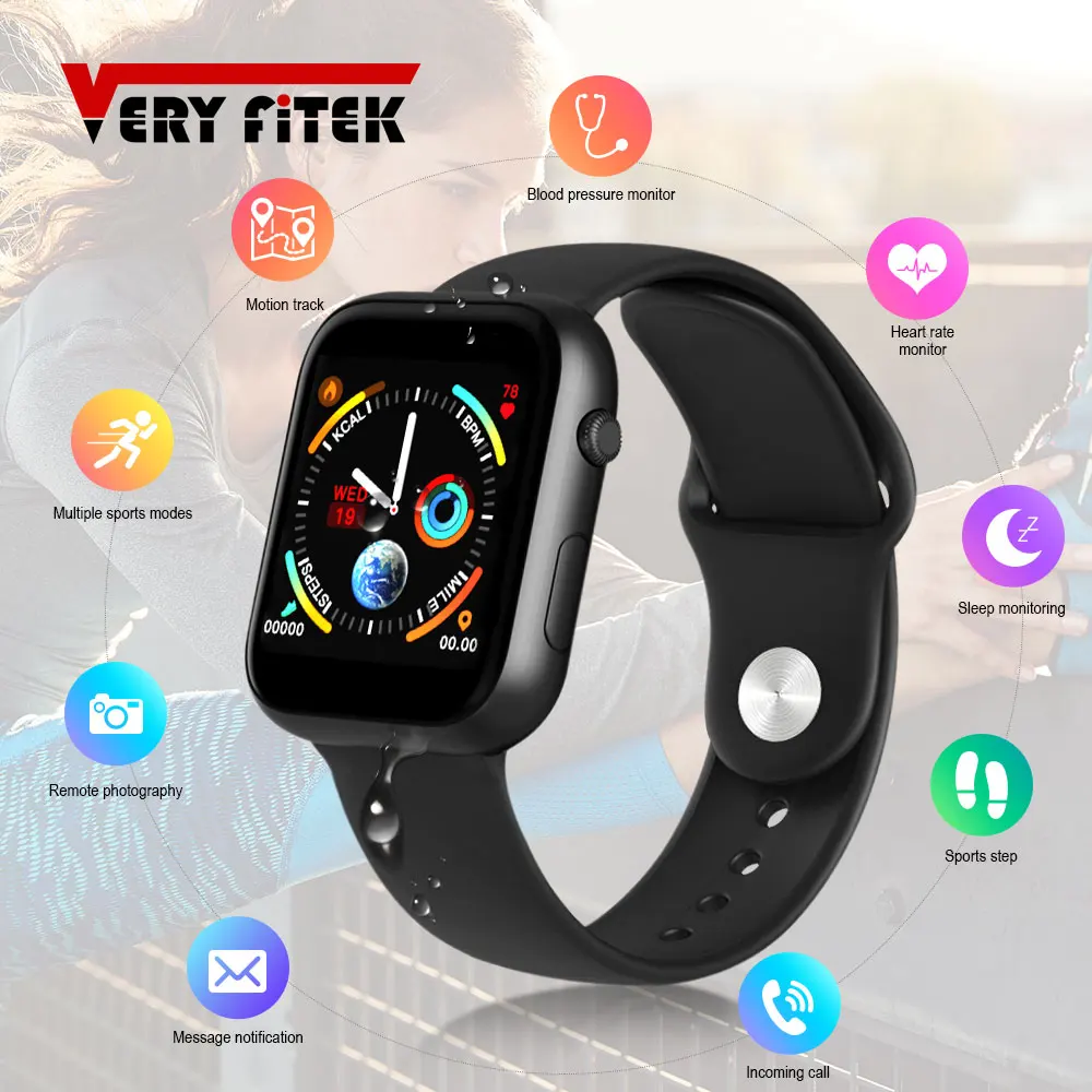 Смарт часы VERYFiTEK AW5 с пульсометром тонометром фитнес браслет для женщин и мужчин PK