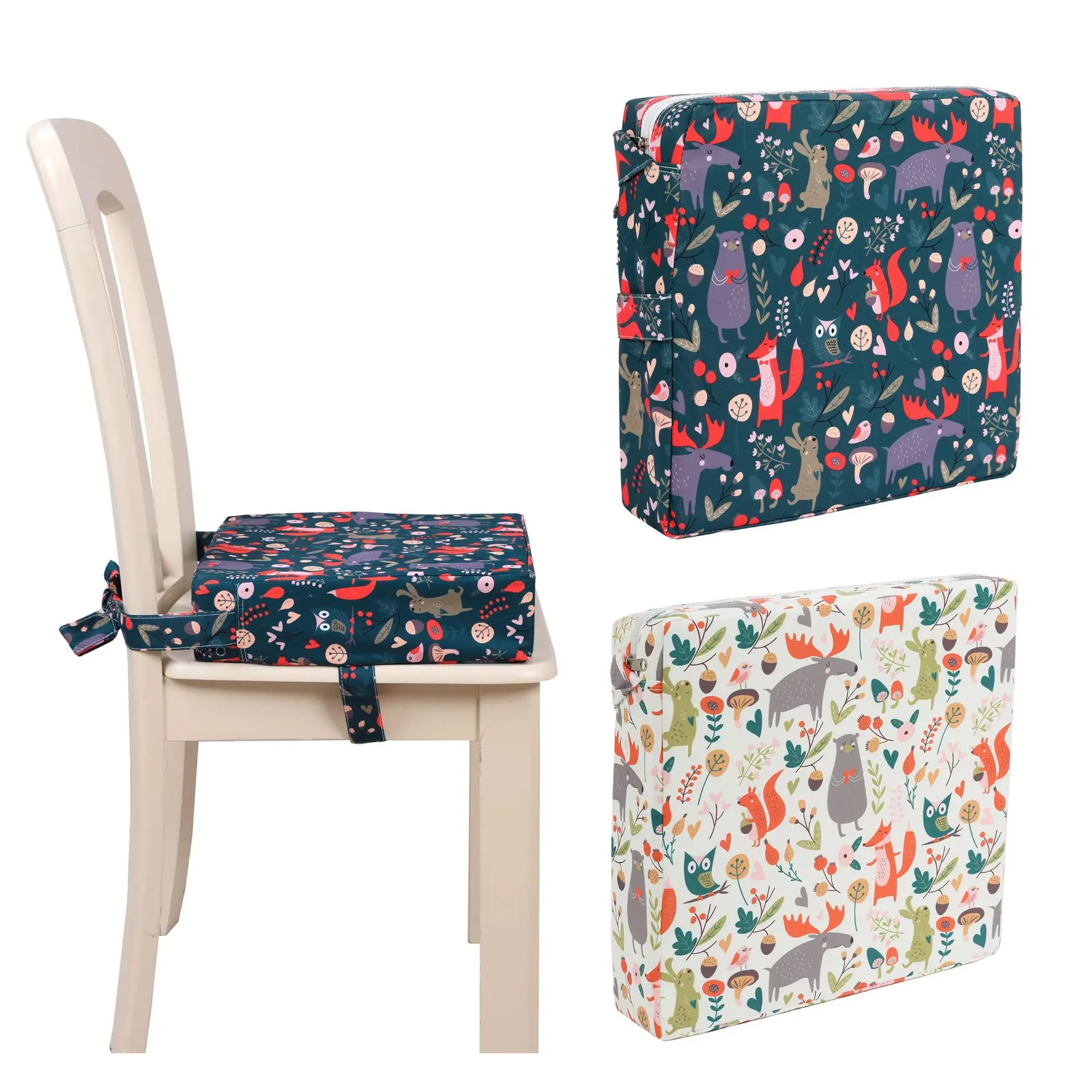 

Children Increased Chair Pad Adjustable Baby Furnitur Booster Seat Portable Kids Dining Cushion Pram Chair Pad Removable