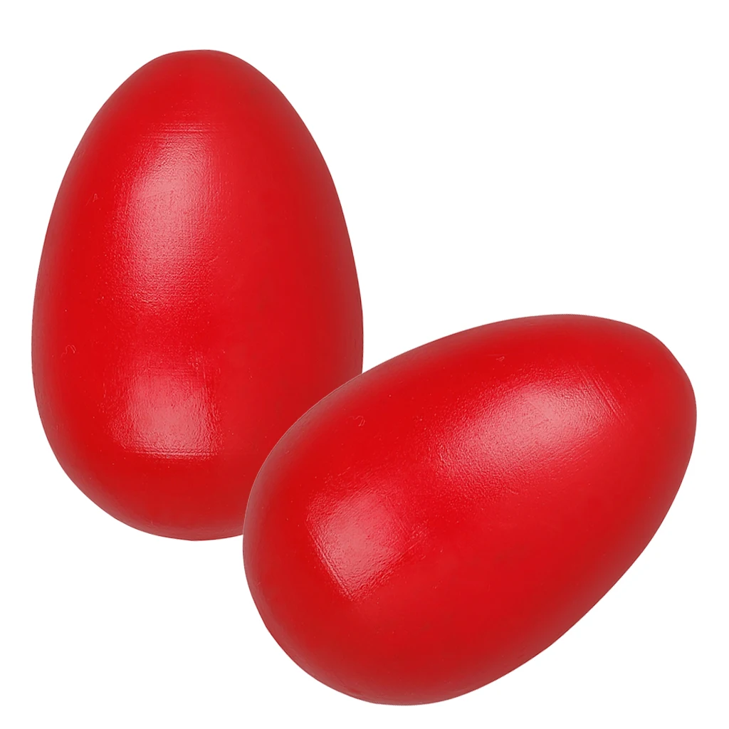 

1 Pair of Musical Toys Wood Sand Eggs Children Kids Baby Early Learning