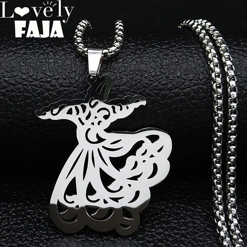 2021 модное персидское танцевальное ожерелье Parsi Raghse Sofi серебряного цвета цепочка