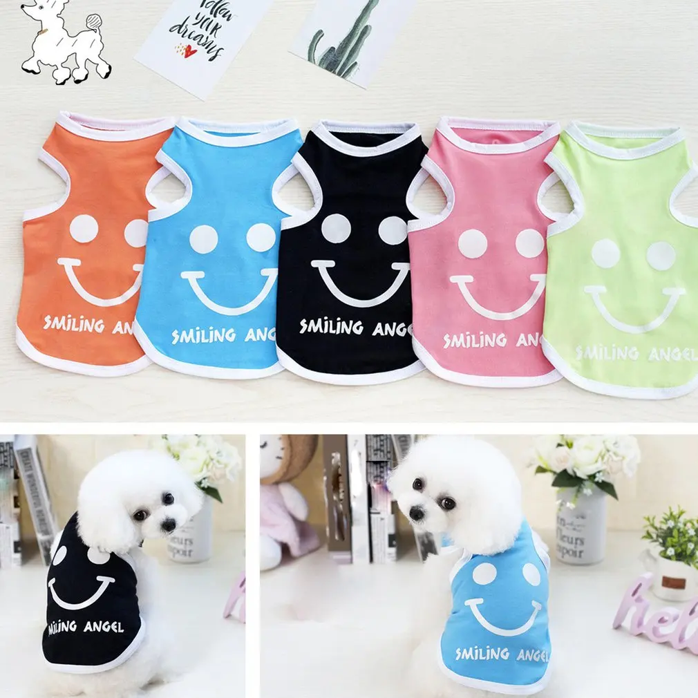 Одежда для собак хлопковая Футболка со щенком жилет щенков плюшевые собаки