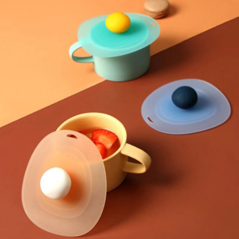 

Round Silicone Cup Cover Heat-resistant Leak ball Lid Dustproof Cup Cover