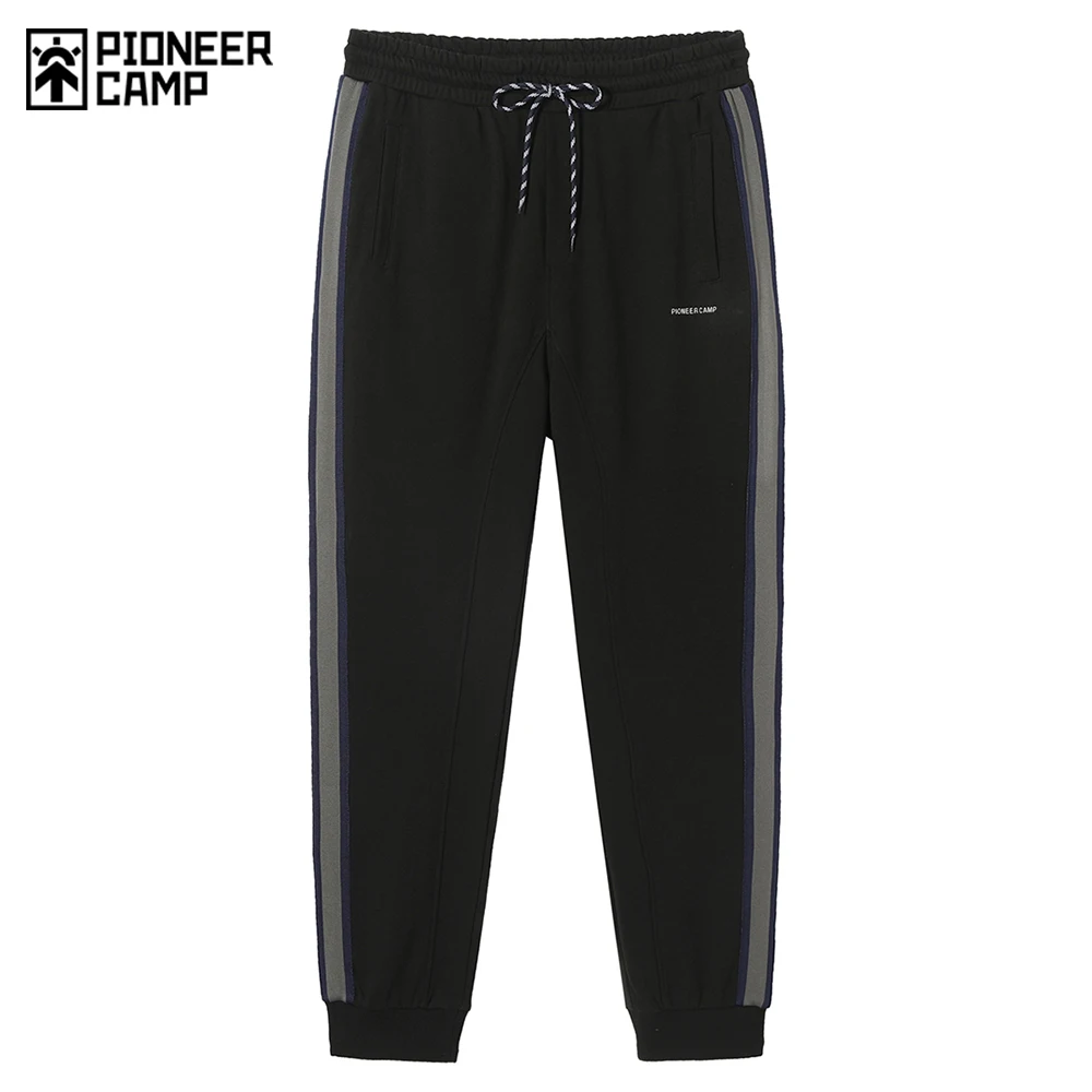 

Pioneer Camp New Autumn Stripe Joggers Sweatpants Men Black Streetwear Outwear Men Clothing 2020 AZS005034