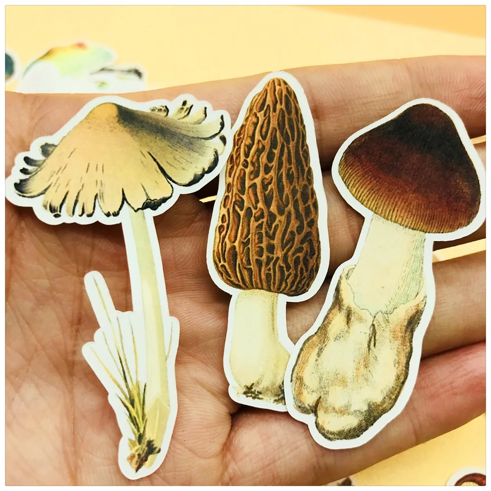 

26Pcs/Bag Vintage Cartoon Mushroom Letter Sticker DIY Craft Scrapbooking Album Journal Happy Planner Decorative Stickers