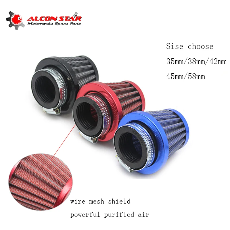 Alconstar 35 58MM воздушный фильтр для мотоцикла Грибная головка Pod очиститель двойной