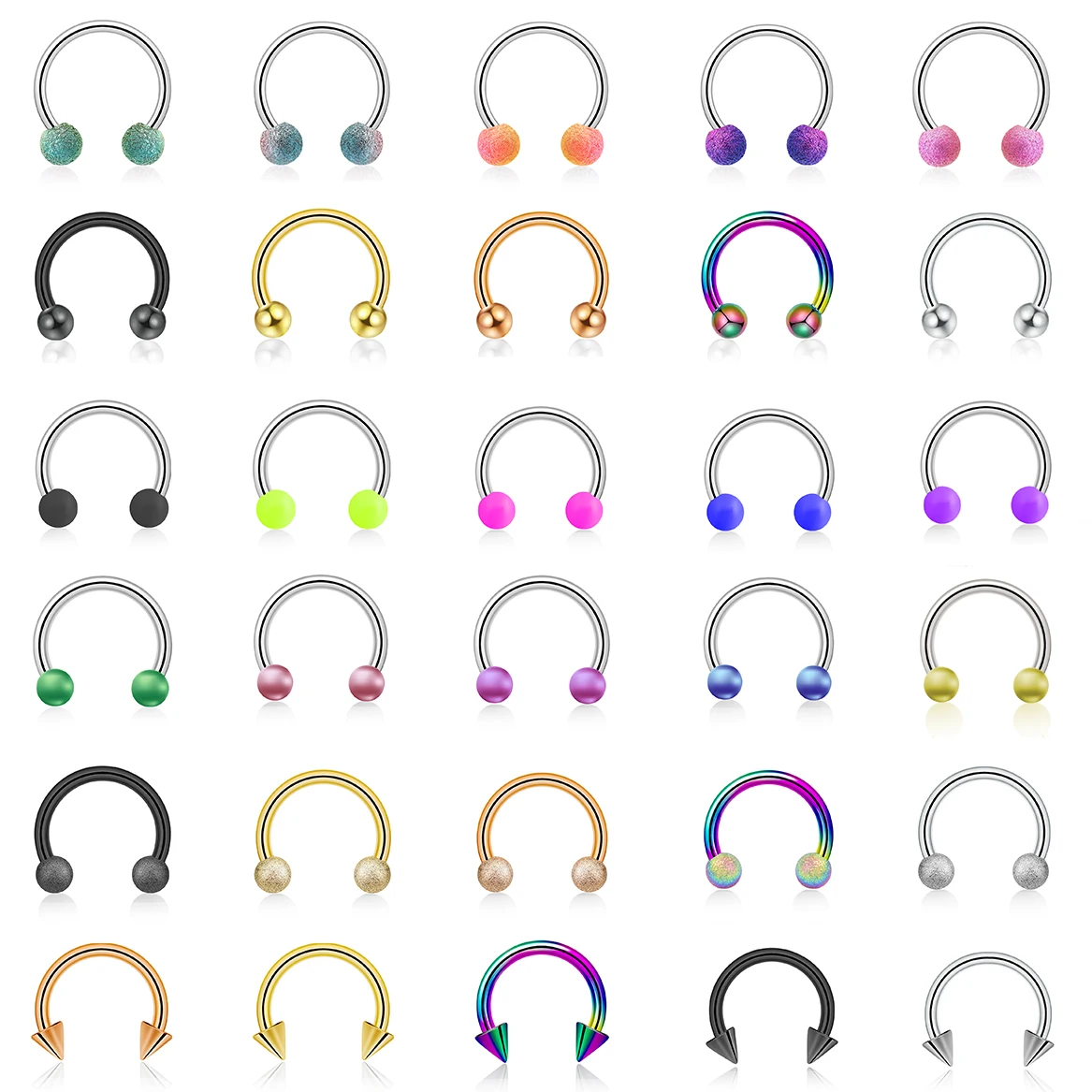 Пинос рсинг спираль хрящ из нержавеющей стали Акриловая жемчужная перегородка