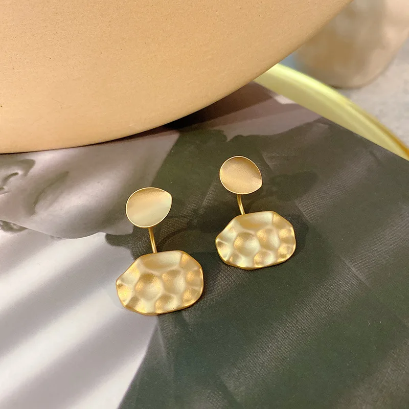 

Fashion Vintage Geometric Gold Metal Drop Earrings For Women Retro Punk Chain Hanging Earrings 2021 Trendy Jewelry Accessories