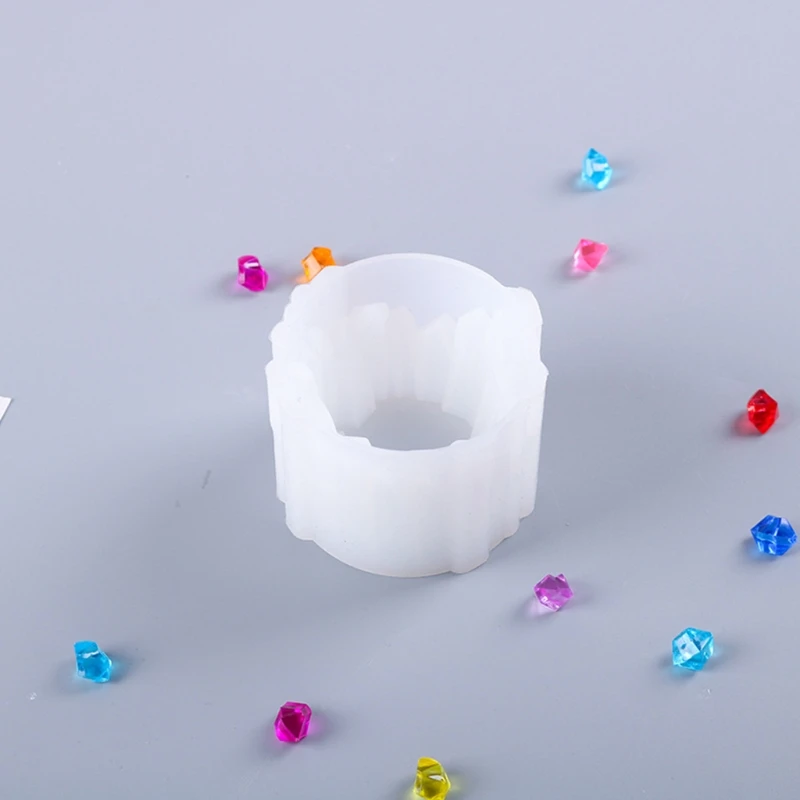 

Crystal Epoxy Storage Box Resin Mold Candle Holder Silicone Mould DIY Crafts Ornament Making Tool