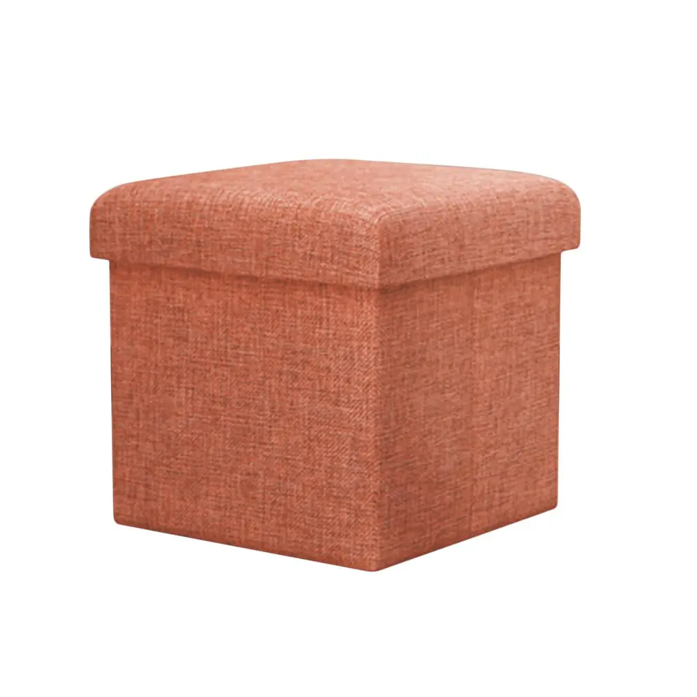 

Simple imitation linen storage stool folding storage stool change shoes stool