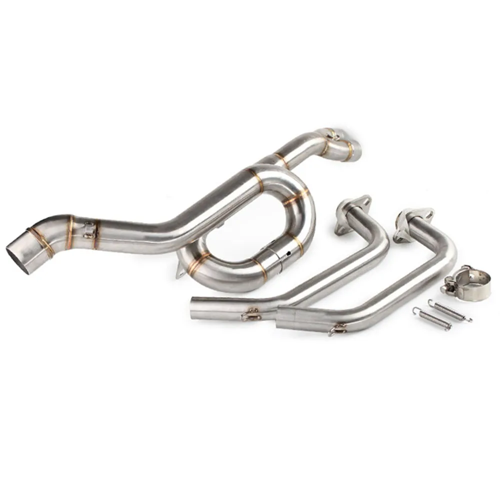 TKOSM For Yamaha YZF R3 R25 MT-03 MT-25 Motorcycle Exhaust Contact Pipe Link for MT03 R30 2014-2016 Front |