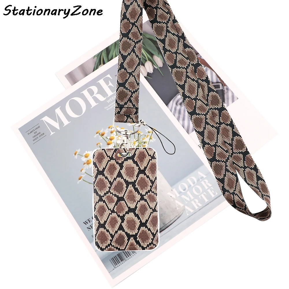 

JY034 Snake skin Lanyard Neck Strap for Key ID Card Cell Phone Straps Badge Holder Fashion Accessories