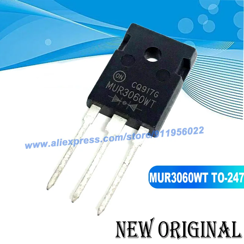 

(5 Pieces) MUR3060WT TO-247 600V 30A / MUR60120 1200V 100A / MUR60100 1000V 60A / MUR3080 800V 30A TO-247-2 TO-247