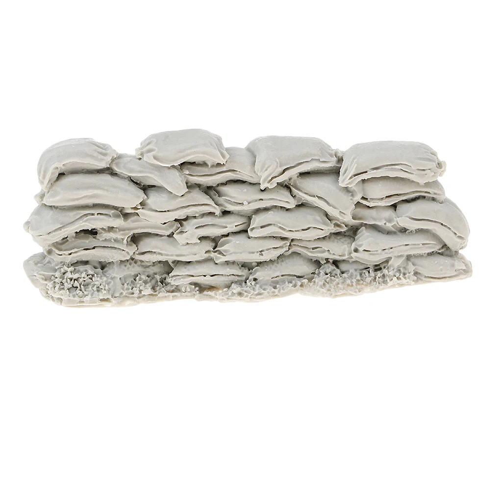 

Soldier Model 1/35 Scale Sandbags Wall DIY Scenery Soldier Defence Sacks Layout