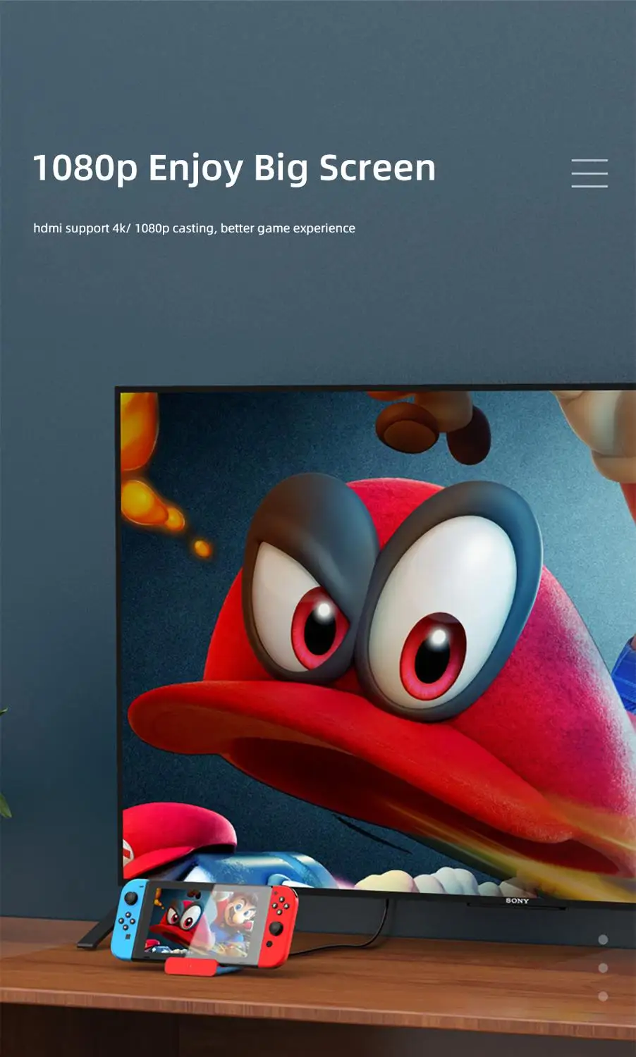 Док станция для Nintendo Switch Mini портативное зарядное устройство HD ТВ адаптер Hdmi док