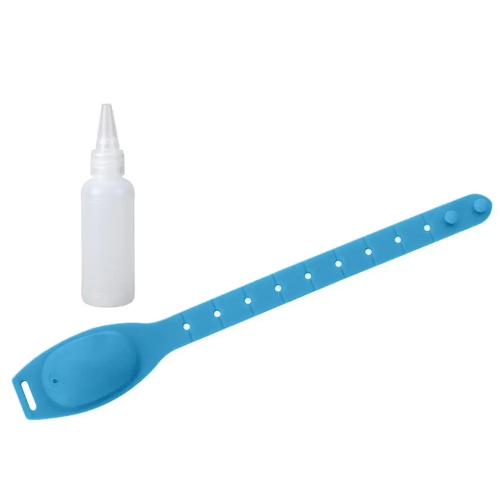 Портативный Силиконовый браслет для дезинфекции рук бутылка антибактериальный