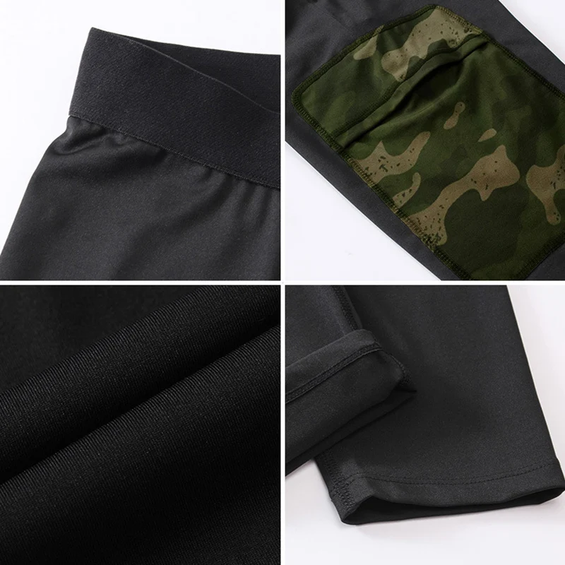 Мужские тренировочные трико для бодибилдинга фитнеса и бега с карманами новые