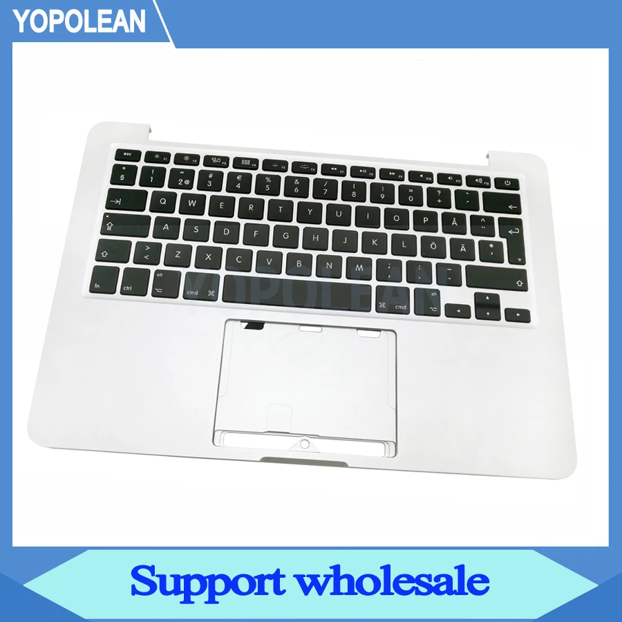 Шведская клавиатура Topcase верхний корпус Упор для рук Macbook Pro Retina 13 дюймов A1502 конец