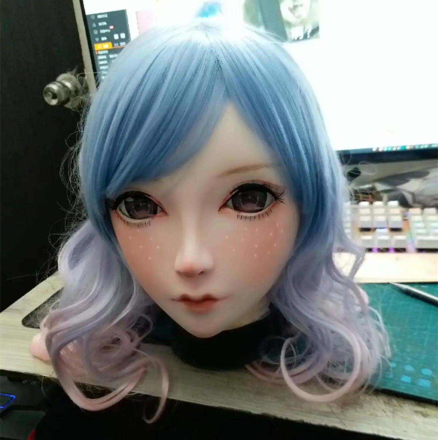 

(NEW-20) BJD Kigurumi Transsexuals Beauty Makeup Cosplay Silicone Mask Anime Kigurumi Masks Crossdresser Doll