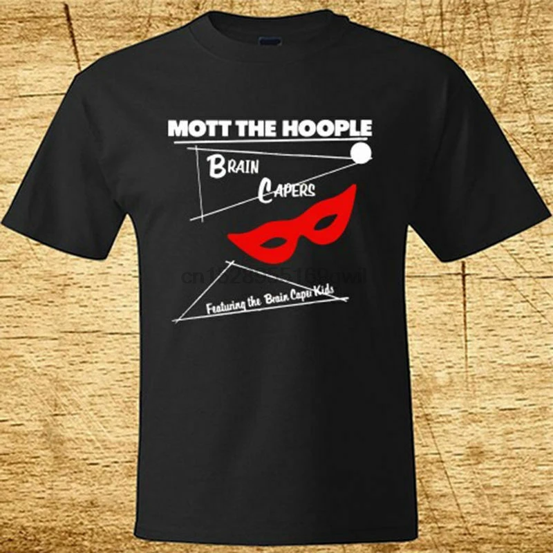 Новый Mott The Hoople Brain Capers рок-группа логотип Футболка S-5XL для мужчин и женщин |