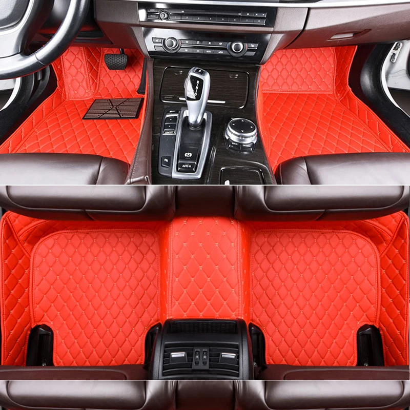 

Leather Custom Car Floor Foot Mats for Nissan Qashqai J10 X-trail T31 Murano Patrol Y61 Tiida Teana Waterproof Auto Styling Mats
