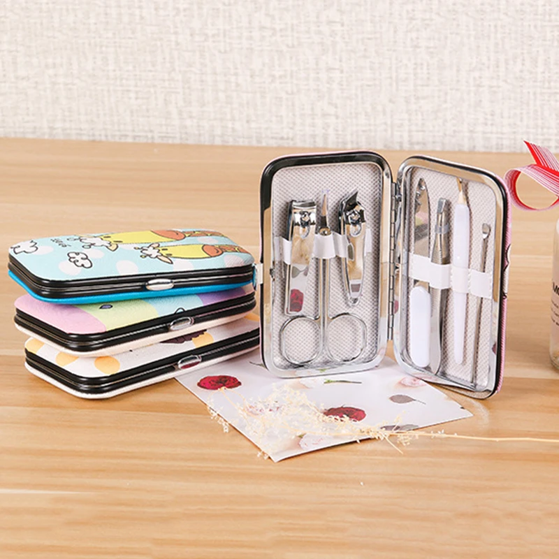 7 шт./компл. милые кусачки для ногтей профессиональные маникюрные педикюрный