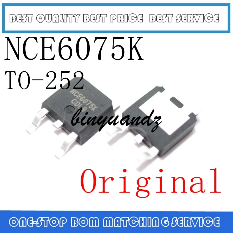 

10PCS NCE6075K NCE6075 60V 75A TO-252 Original