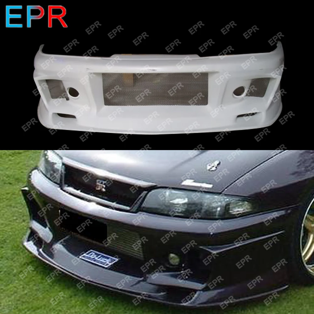 Для Nissan Skyline R33 Комплект кузова переднего бампера из стекловолокна автонастройка