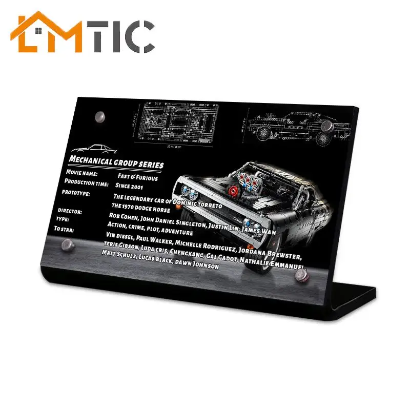 

Acrylic display stand brand suitable for 42111 Dodge Charger building block toys