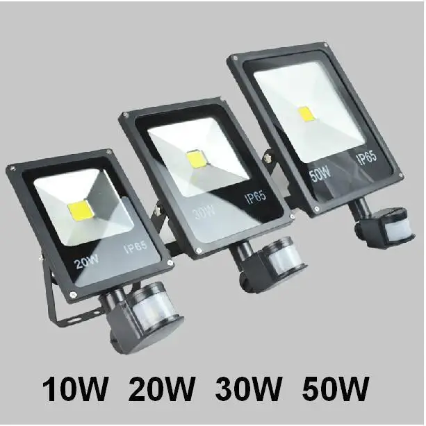 

Уличная Светодиодная лампа с датчиком движения, 85-265 в перем. Тока, 10/20/30/50/70/100 Вт