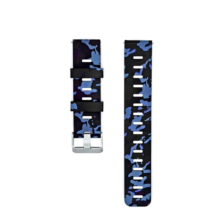 F Strap Only Для Amazfit ремешок Bip 20 мм ремешок для часов Камуфляжный силиконовый браслет для Xiaomi Huami Amazfit Bip Bit молодежный чехол Крышка Аксессуары - Цвет: F Strap Only