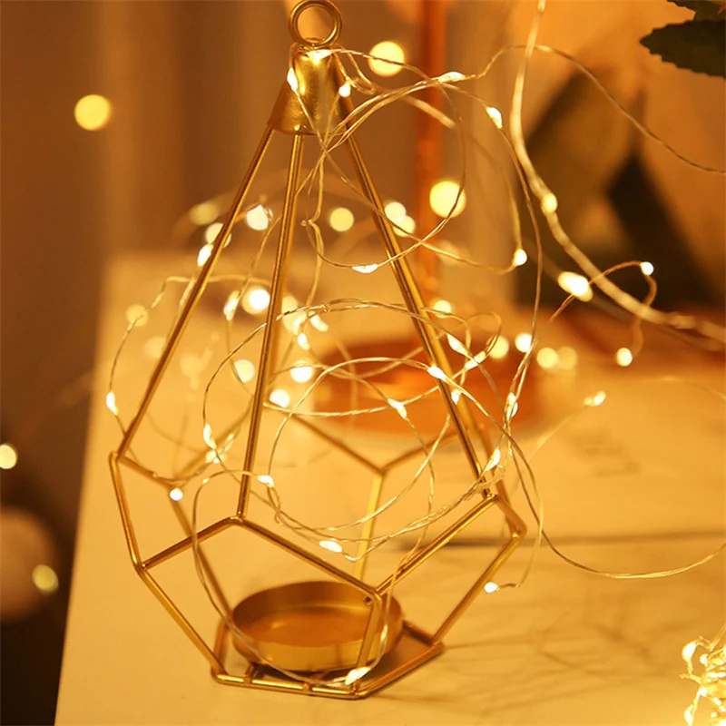 

Fairy Lights Copper Wire LED String Lights Christmas Garland Indoor Bedroom Home Wedding New Year Decoration