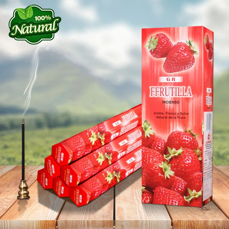 

GR Strawberry Aroma India Incense Sticks,Aromatic Indoor Fragrance For Home Living,Relaxing,Stress Relief,Meditation,Refreshing