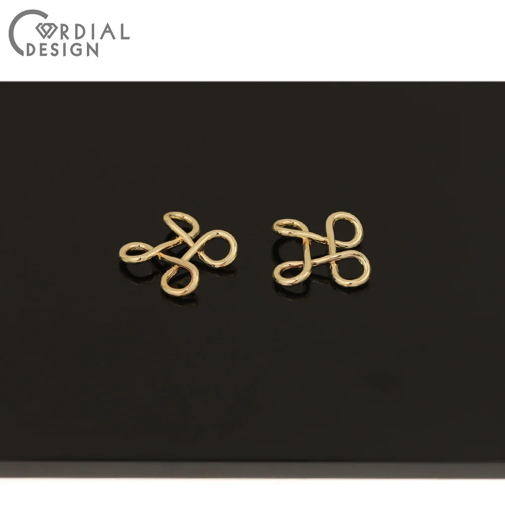 

Cordial Design 100Pcs 18*18MM Jewelry Accessories/Hand Made/Connectors/Twisty Shape/DIY Charms/Jewelry Findings & Components