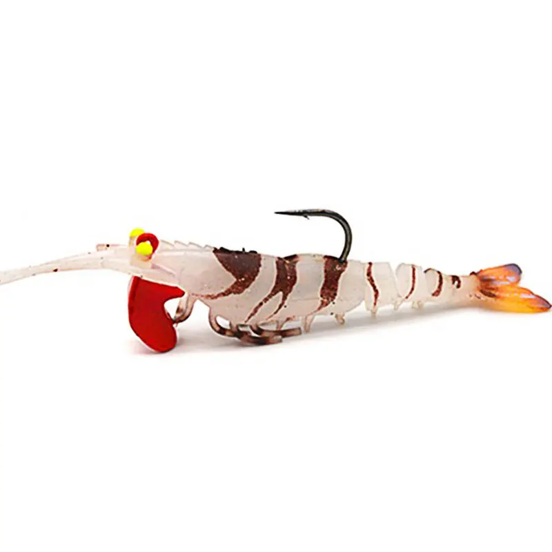 Мягкая рыболовная приманка в виде креветок из термопластичной резины 1 шт. 5 см/7