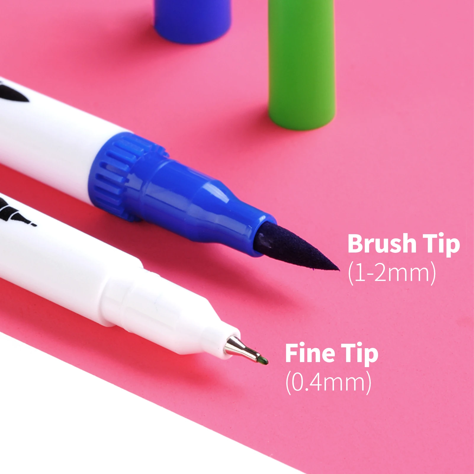 100 цветов Двойные наконечники кисть ручки художественные маркеры и тонкие