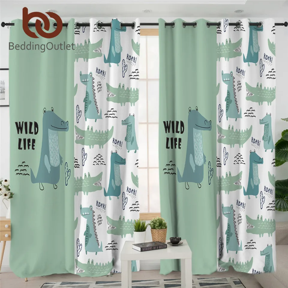 Занавеска BeddingOutlet с изображением крокодиловой кожи детская занавеска для