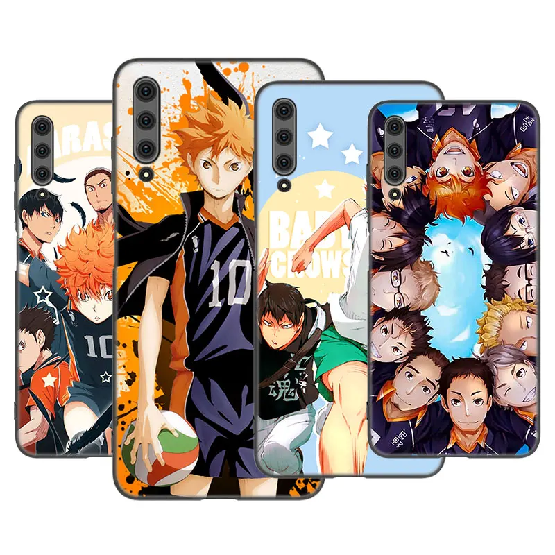 Anime Haikyu Phone Case For Huawei Y5 Y7A Y9A Y5P Y6P Y7P Y8P Y6S Y8S Y9S Lite Y6 Y7 Y9 Prime 2018 2019 2020 Black Cover