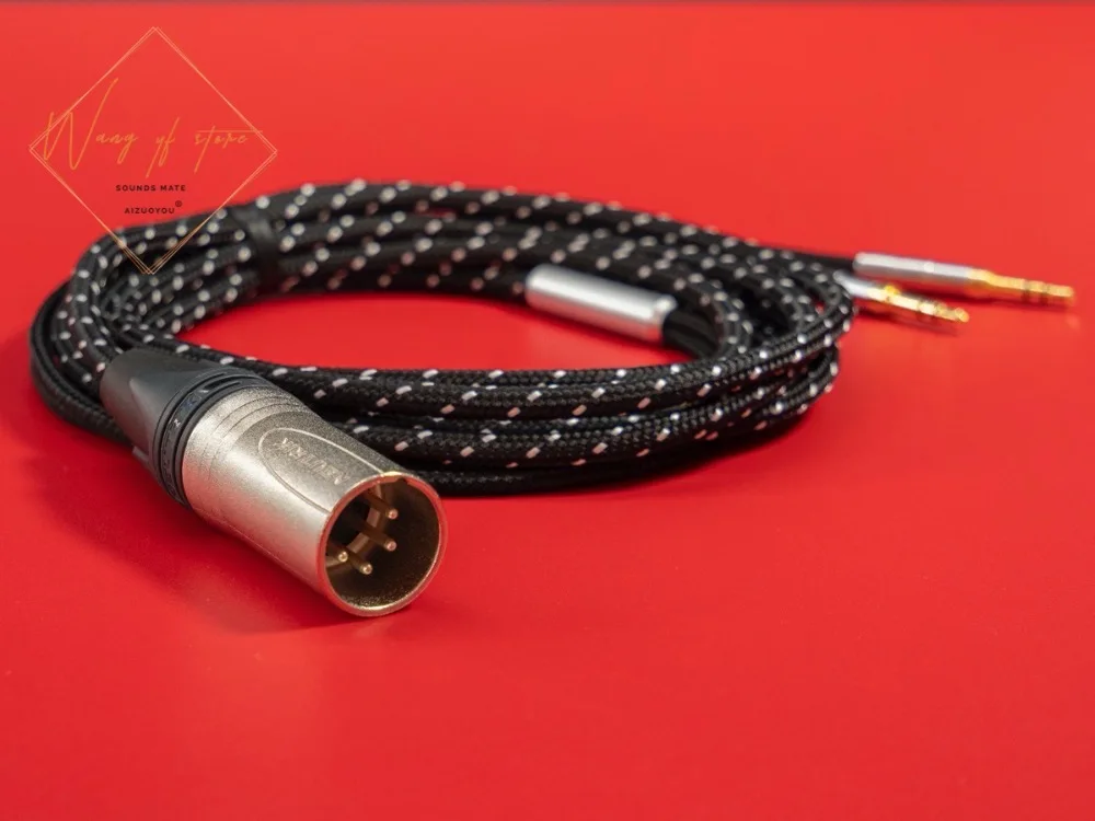 Hifi Balanced Audio Cable For Hifiman ANANDA Arya SUSVARA SUNDARA Headphone XLR 4 Pins CANNON PLUG 1.2M | Электроника