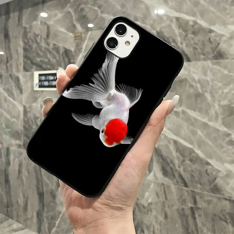 MaiYaCa Art Painting Goldfish Phone Case for iPhone 11 12 13 mini pro XS MAX 8 7 6 6S Plus X 5S SE 2020 XR case