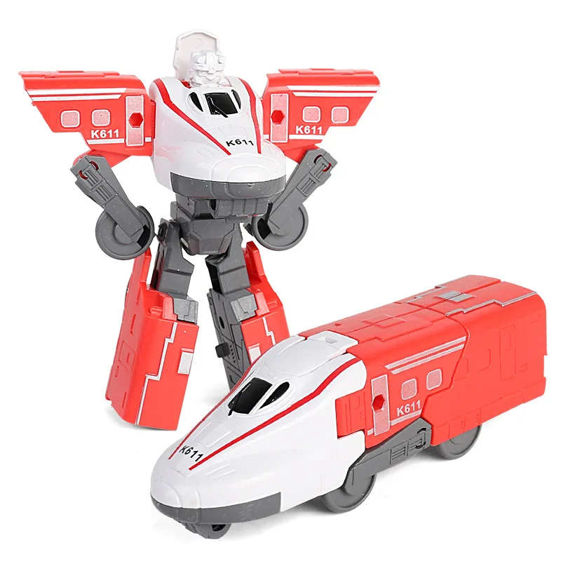 3in1 High Speed Train Car Action Finger Robot Assemble Figure Deformation Toys for Children Boys Game Christmas Gift | Игрушки и хобби