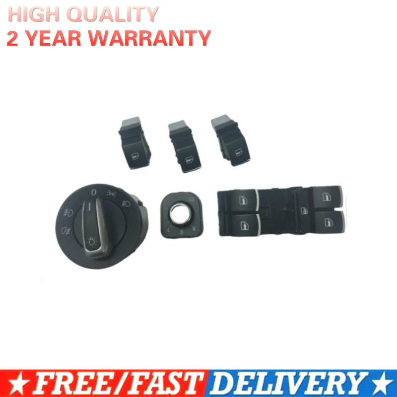 Новое окно зеркало переключатель фар для VW Jetta 6 Golf GTI 5 Touran Tiguan Caddy Passat B6 CC 5ND959857