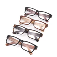 square oversized ultralight reading glasses frame women men cutsom made wood natural retro fashion myopia presbyopia with box